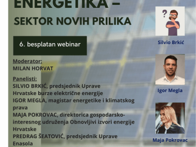 Webinar ‘Energetika – sektor novih prilika’, 3. prosinca